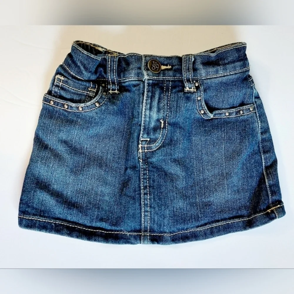 Est. 1989‎ Toddler Denim Skirt Skort Size 2T | Built-In Shorts | Western Cowgirl